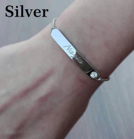 Engraved Name Bracelet for Your friend