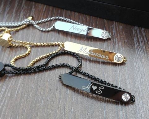 Engraved Name Bracelet for Your friend